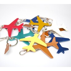 WHRF Airplane Keychain-Handmade Italian Leather