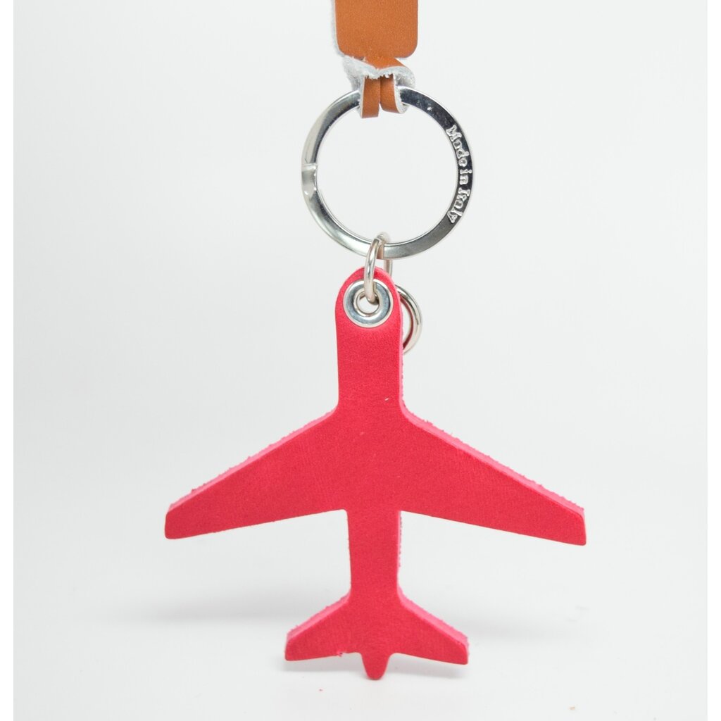 WHRF Airplane Keychain-Handmade Italian Leather