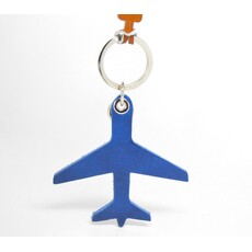 WHRF Airplane Keychain-Handmade Italian Leather
