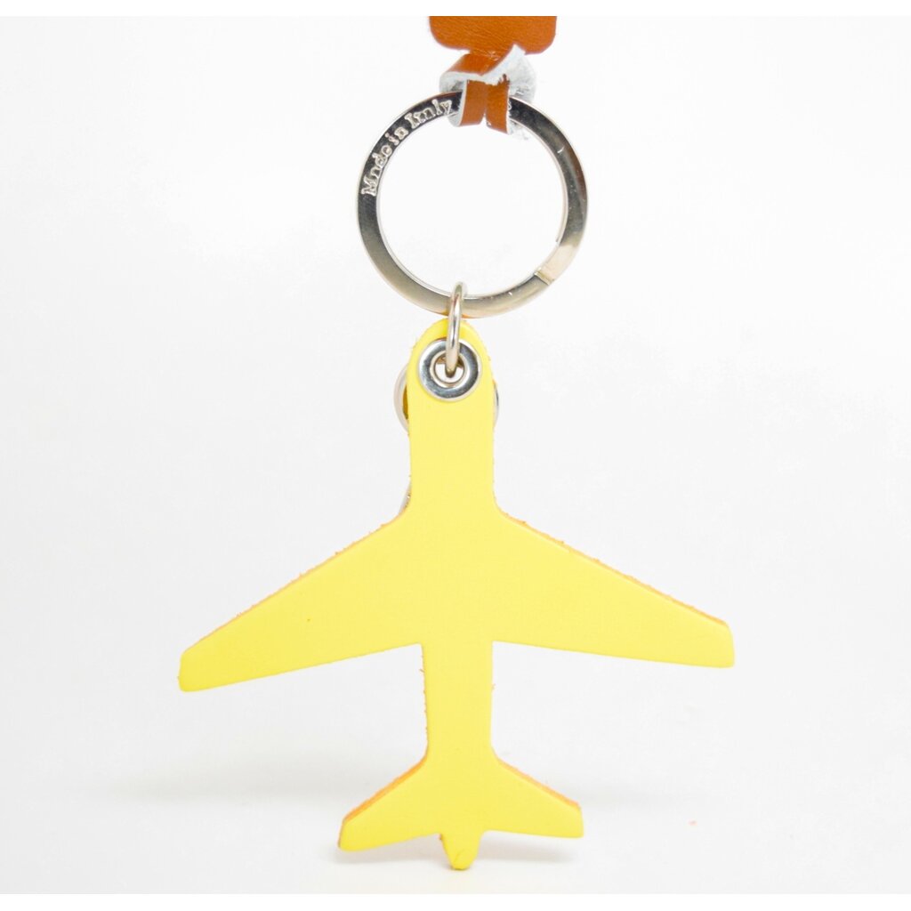 WHRF Airplane Keychain-Handmade Italian Leather