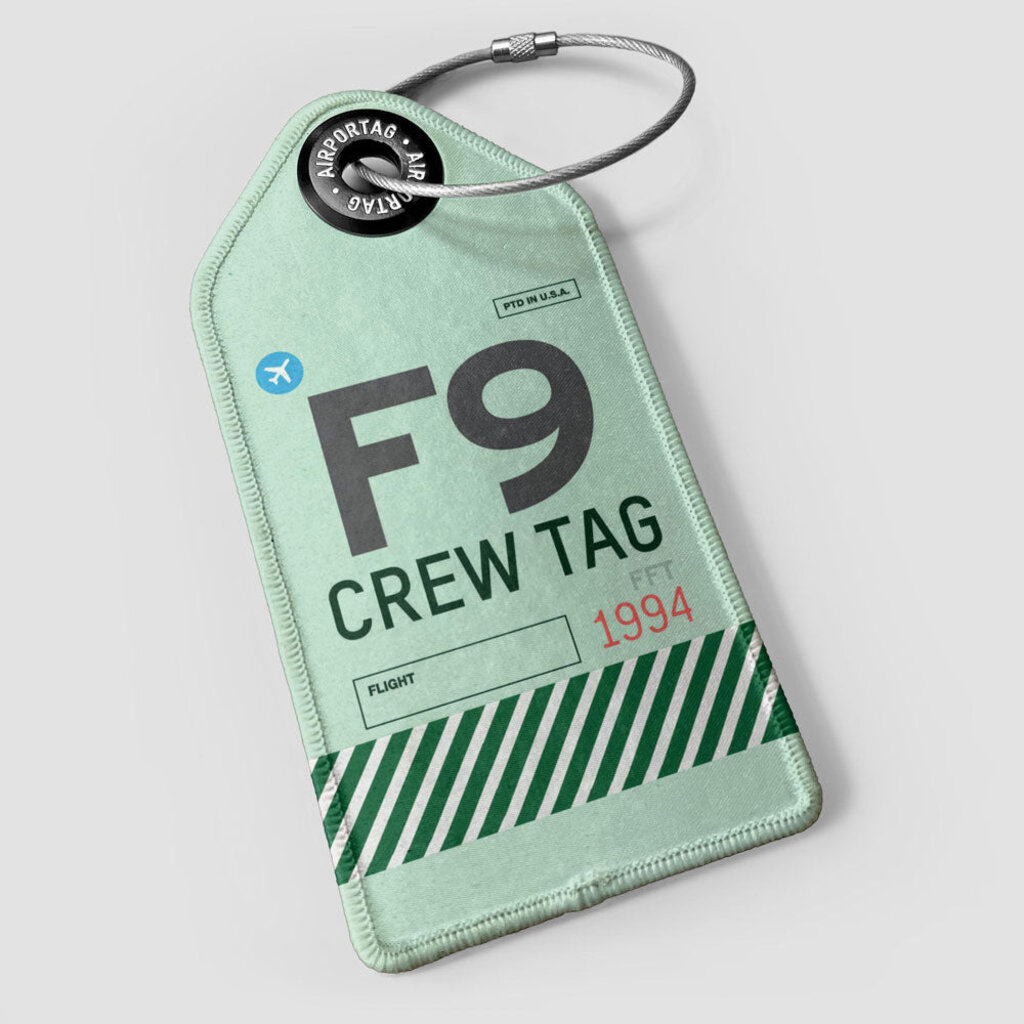 WHAT-2 F9 Crew Luggage Tag