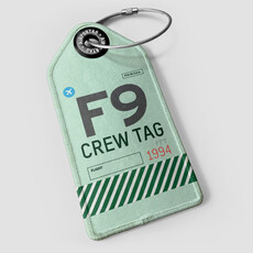 WHAT-2 F9 Crew Luggage Tag
