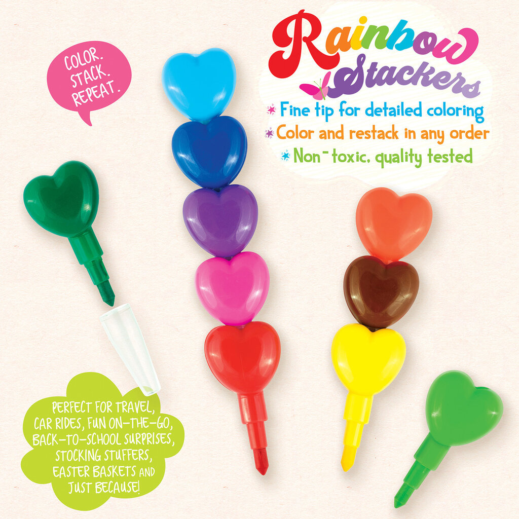 WHTPS- Rainbow Stackers crayons