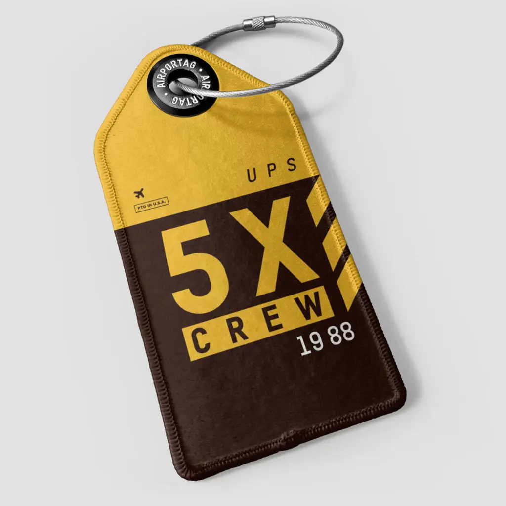 WHAT-2  5X Crew Luggage Tag