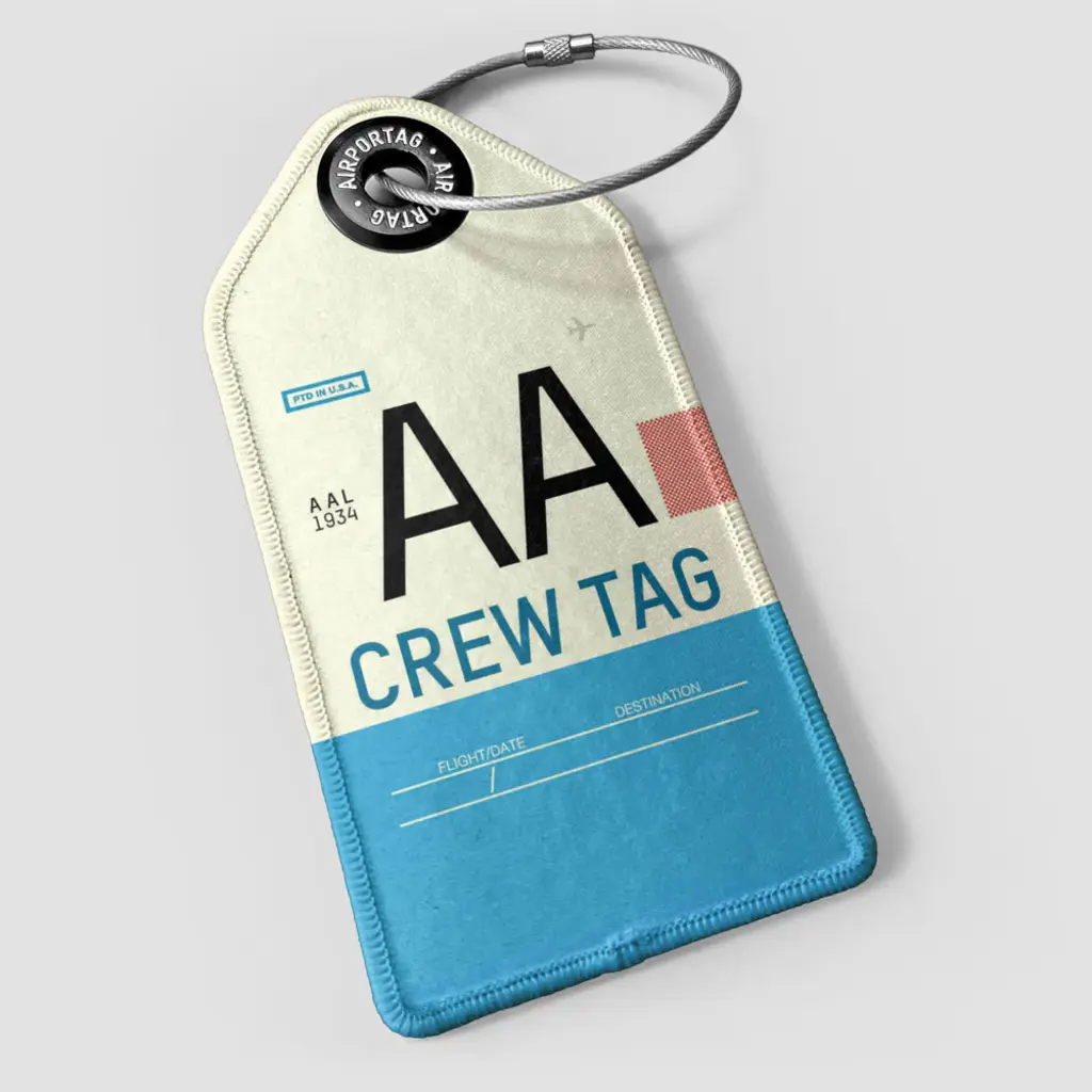 WHAT-2 AA Crew Tag Luggage Tag