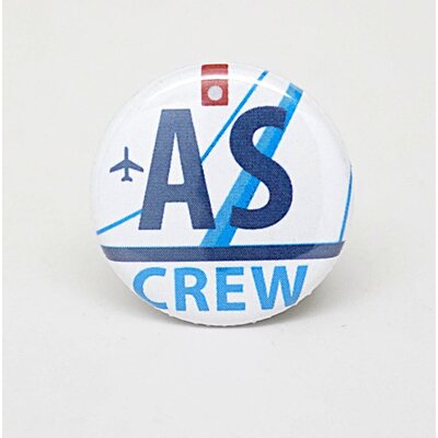 SKB1NS- Pinback Button Alaska Crew