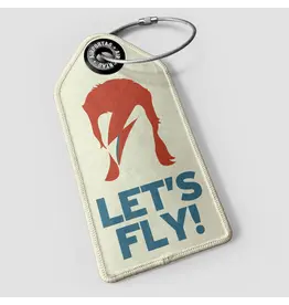 WHAT-2 David Bowie 'Let's Fly!' Luggage Tag
