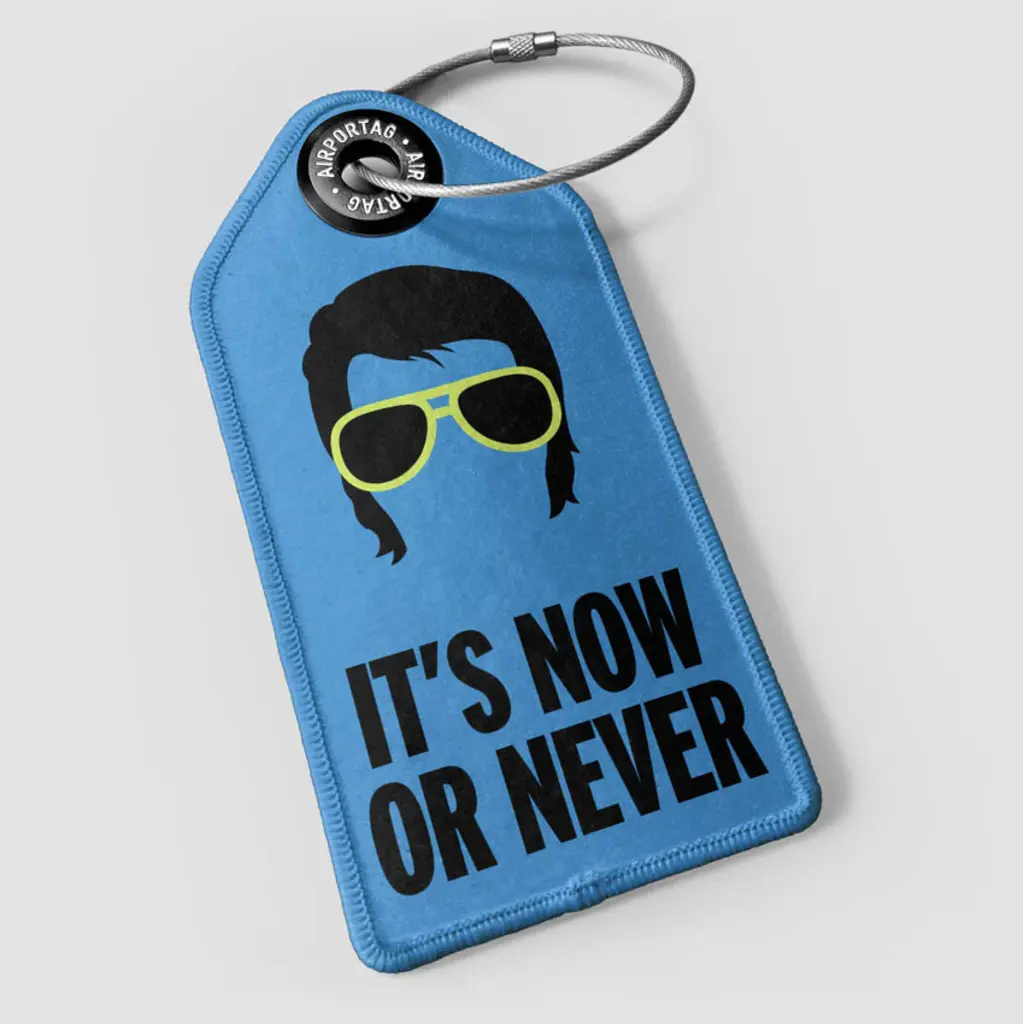 WHAT-2 Elvis 'It's Now or Never' Luggage Tag