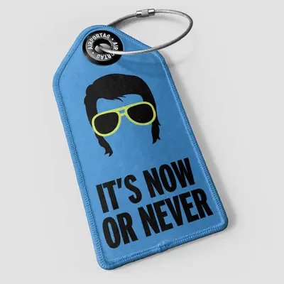WHAT-2 Elvis 'It's Now or Never' Luggage Tag