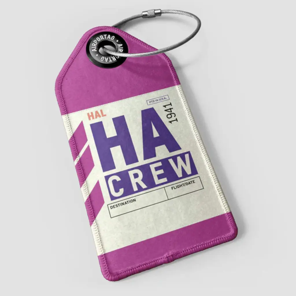 WHAT-2 HA Crew Luggage Tag
