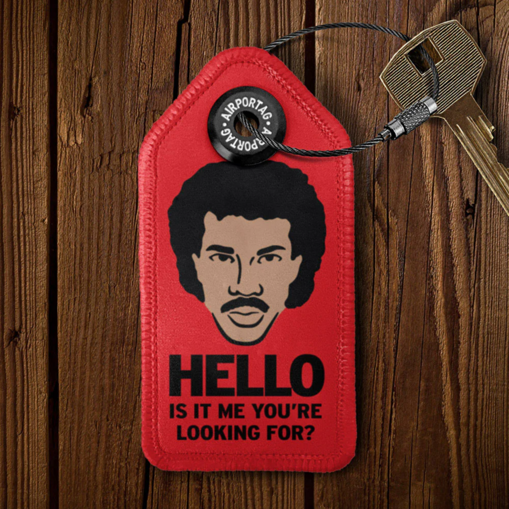 WHAT-2 Lionel Ritchie ‘Hello’ Luggage Tag