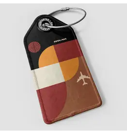 WHAT-2 Pan Am Bauhaus Brown Luggage Tag