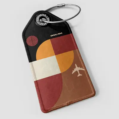 WHAT-2 Pan Am Bauhaus Brown Luggage Tag