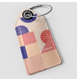 WHAT-2 Pan Am Bauhaus Pink Luggage Tag