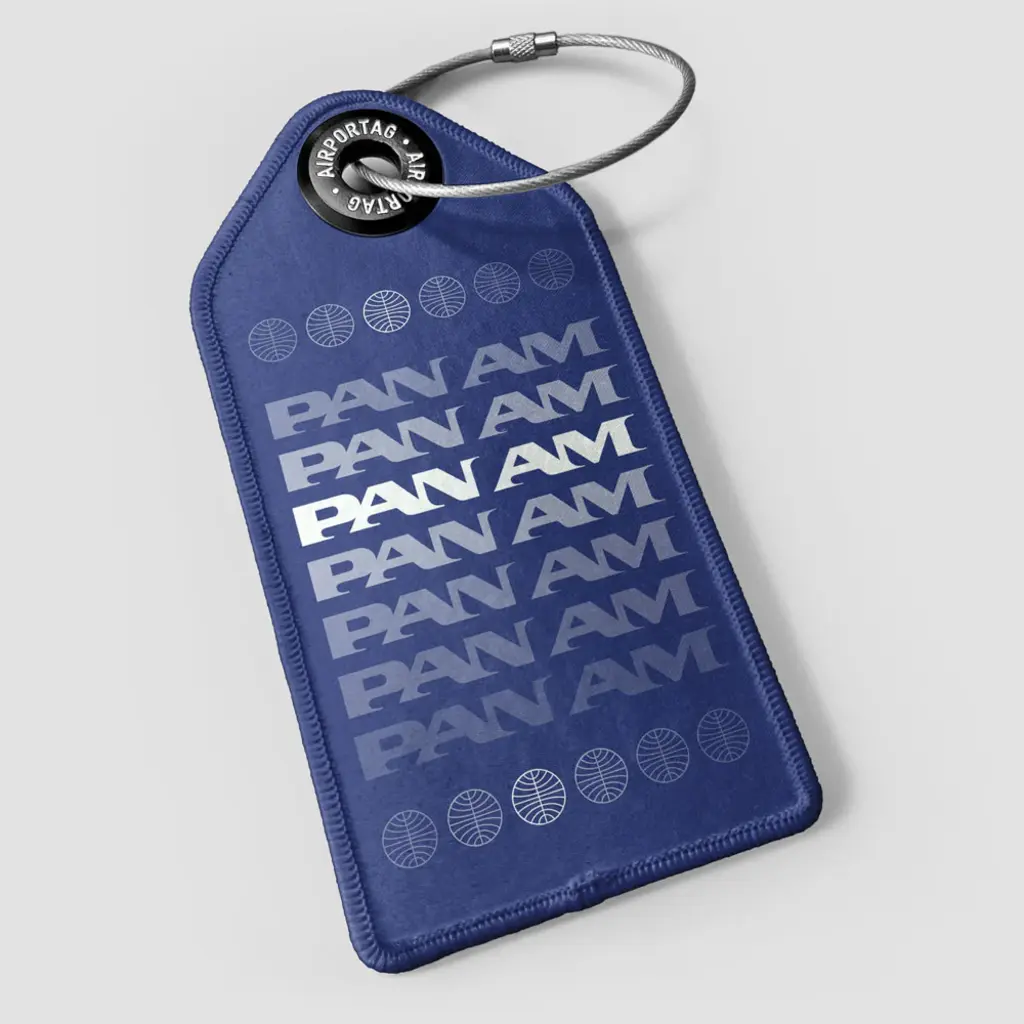 WHAT-2 Pan Am Fading Logo Luggage Tag