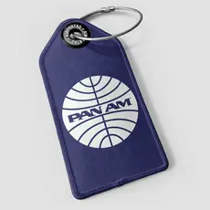 WHAT-2 Pan Am Logo Dark Blue Luggage Tag