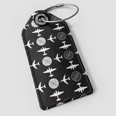 WHAT-2 Pan Am Plane Pattern Luggage Tag