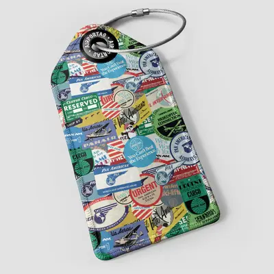 WHAT-2 Pan Am Travel Stickers Luggage Tag