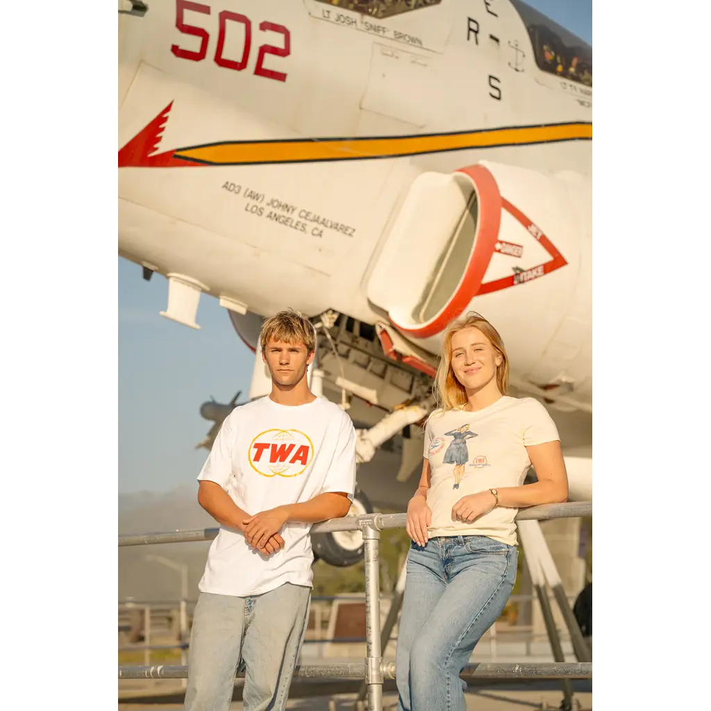 WHMS- TWA Double Globe Logo Mens T-shirt