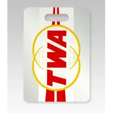 WHMS- TWA Double Globe Logo Luggage Tag