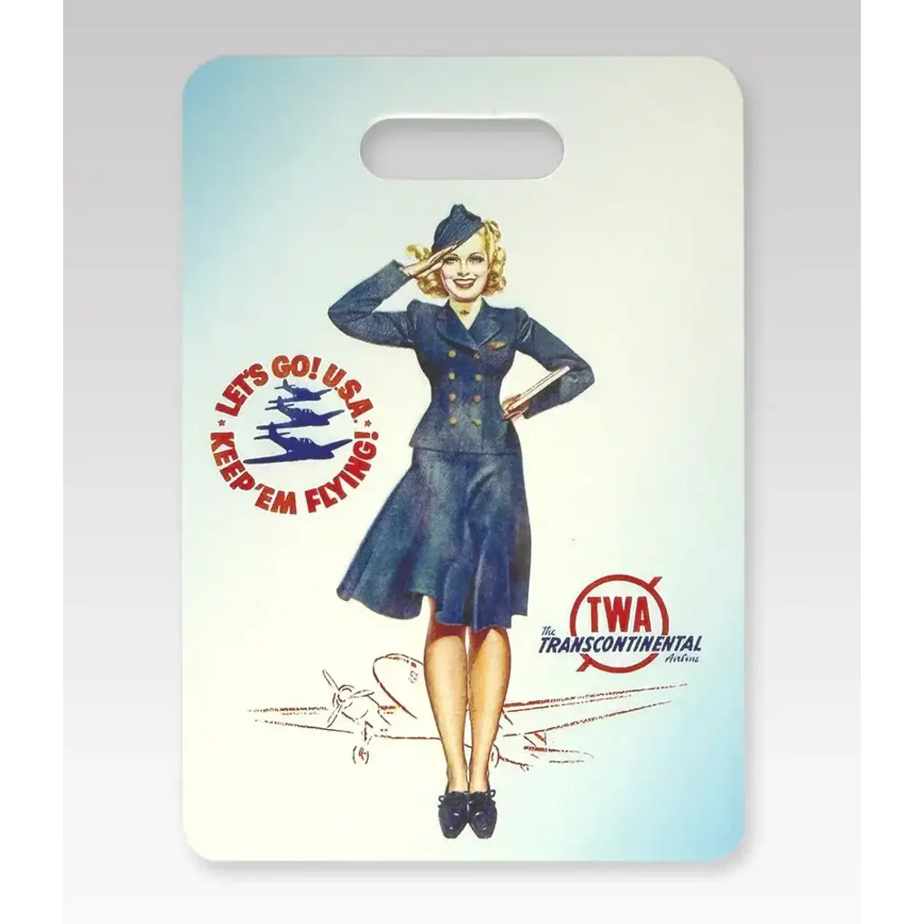 WHMS- TWA Pin Up Luggage Tag