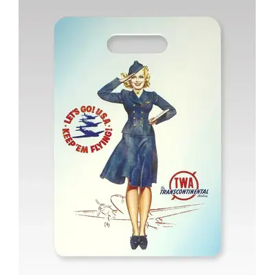 WHMS- TWA Pin Up Luggage Tag