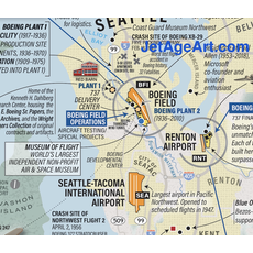 WHJAA Boeing and Seattle Aviation History Art Print