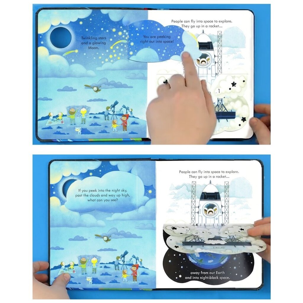 Peek Inside Space Kids Book