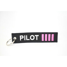 WHSKBNS- PILOT Bag Tag Keychain-Pink