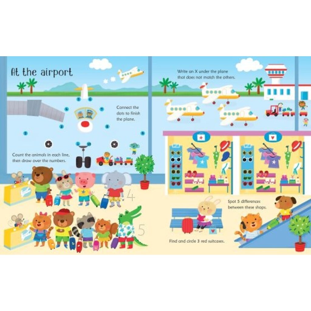 Wipe Clean Travel Activities Kids Book