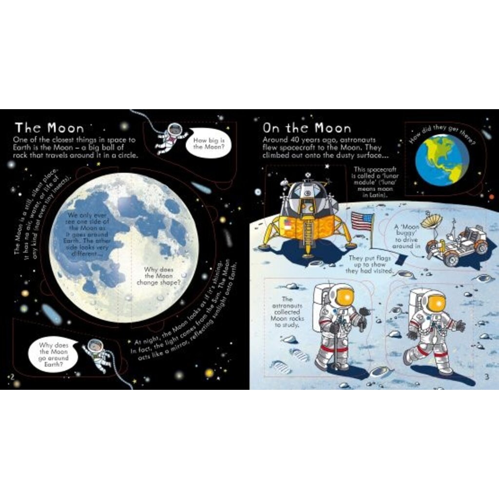 Look Inside Space Kids Book