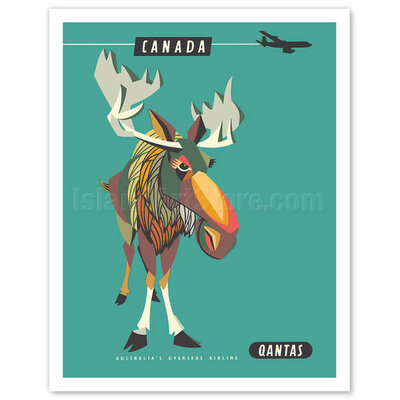 Canada Luggage Tag: Moose