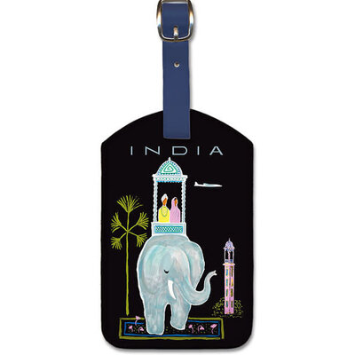 India Luggage Tag: Indian Elephant