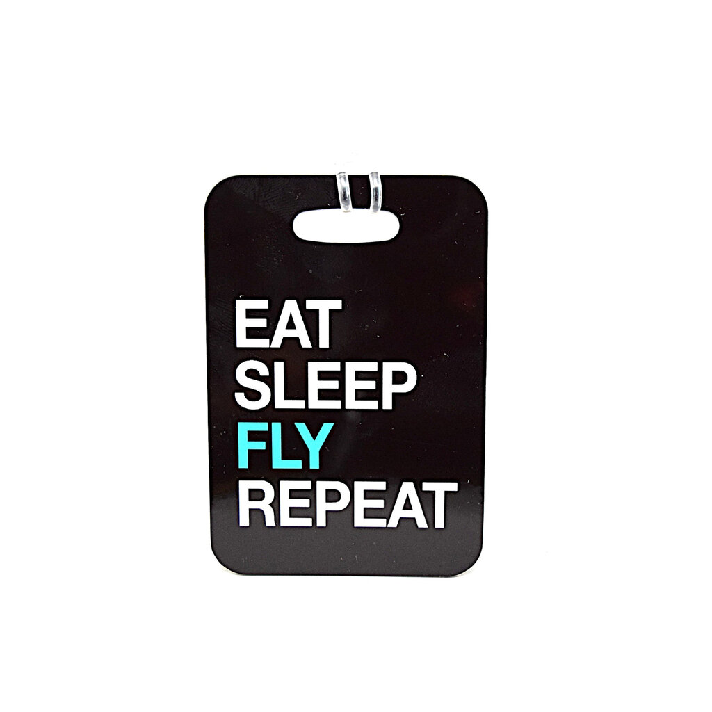 Eat Sleep Fly Repeat Luggage Tag