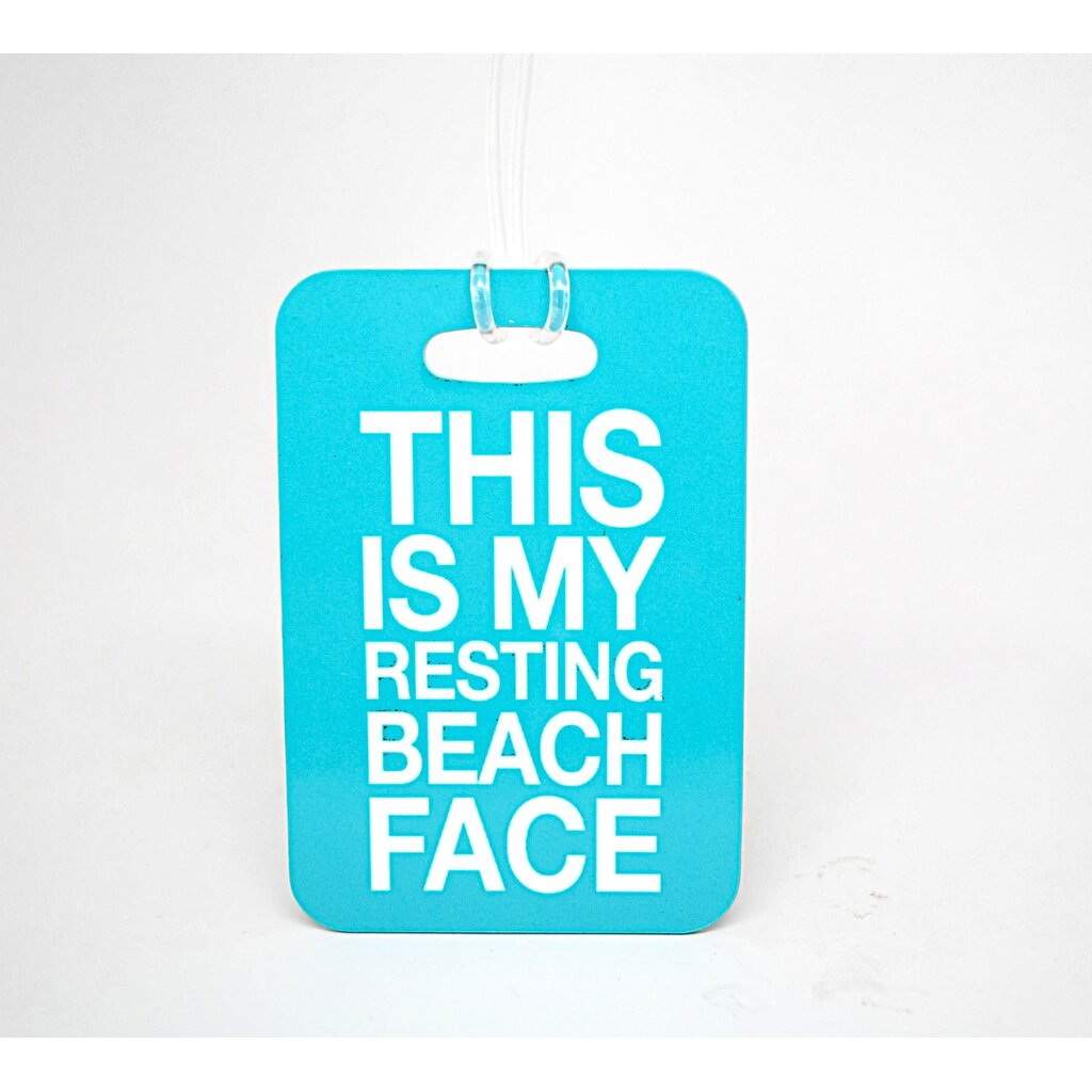 Resting Beach Face Luggage Tag