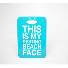 Resting Beach Face Luggage Tag