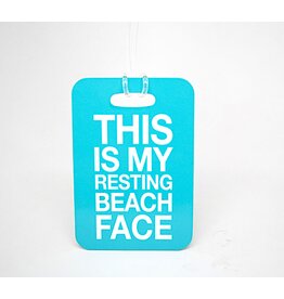 Resting Beach Face Luggage Tag