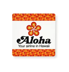 WHMS- Aloha Airlines Logo Coaster