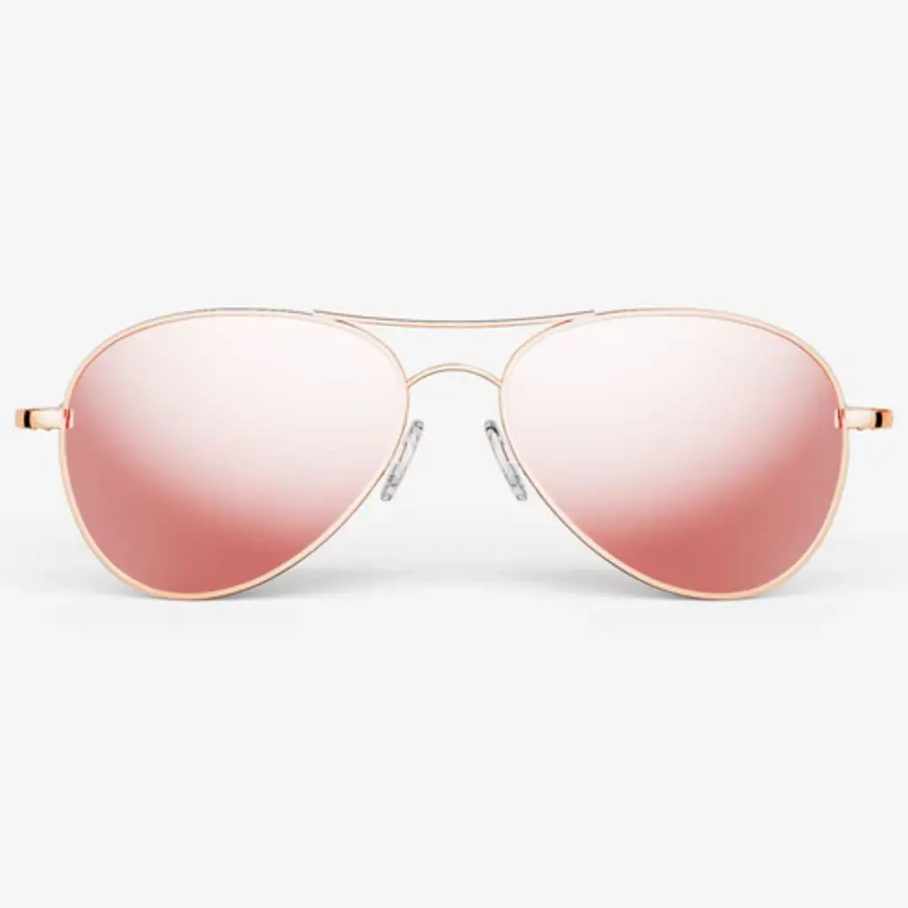 Randolph Amelia 22k Rose Gold Sunglasses
