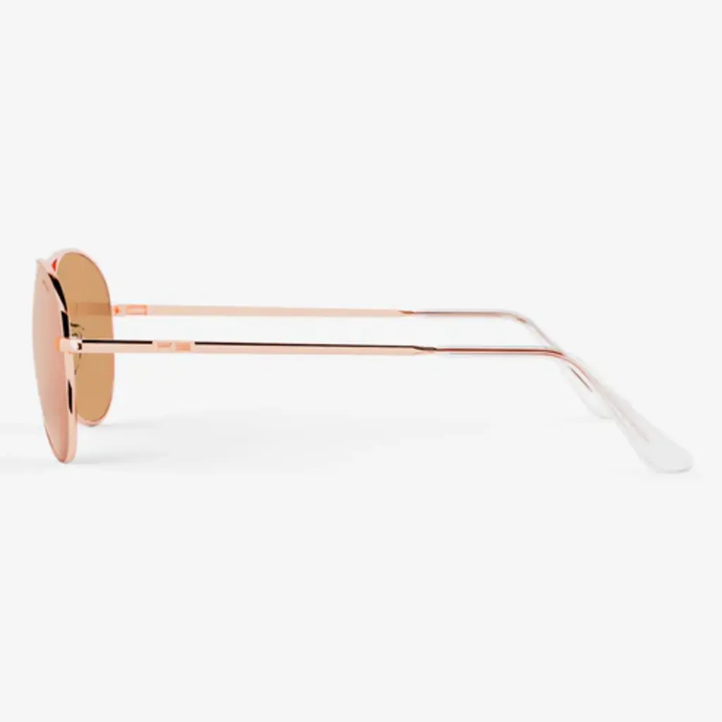 Randolph Amelia 22k Rose Gold Sunglasses