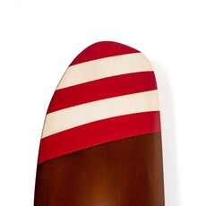 Barnstormer Propeller # 1 - Ivory & Red Stripes