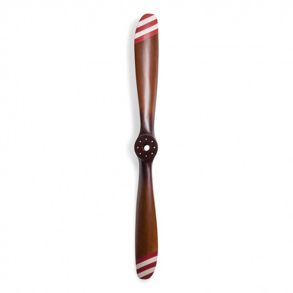 Barnstormer Propeller # 1 - Ivory & Red Stripes