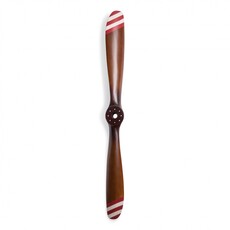 Barnstormer Propeller # 1 - Ivory & Red Stripes