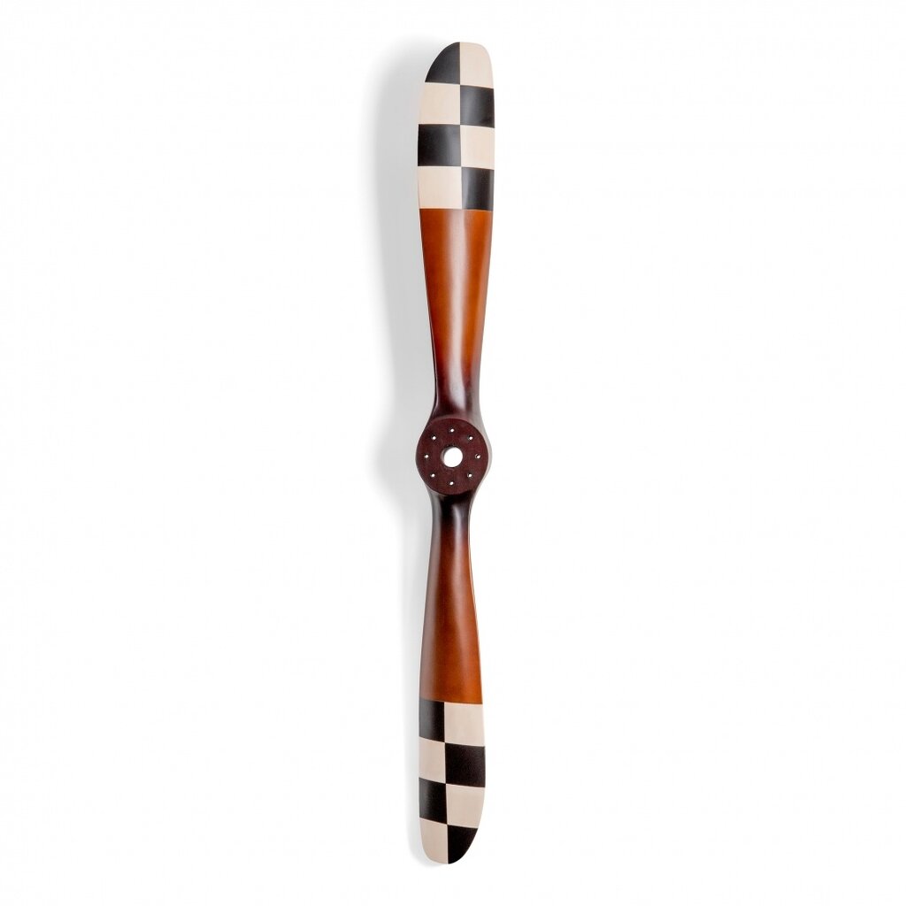 Barnstormer Propeller # 3 - Ivory & Black Checkered