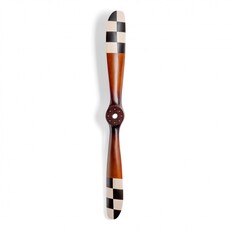 Barnstormer Propeller # 3 - Ivory & Black Checkered