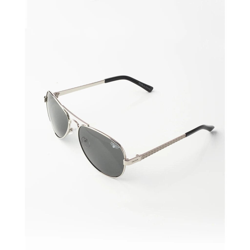 Top Gun® Aviator "Runway" Polarized Sunglasses -Silver