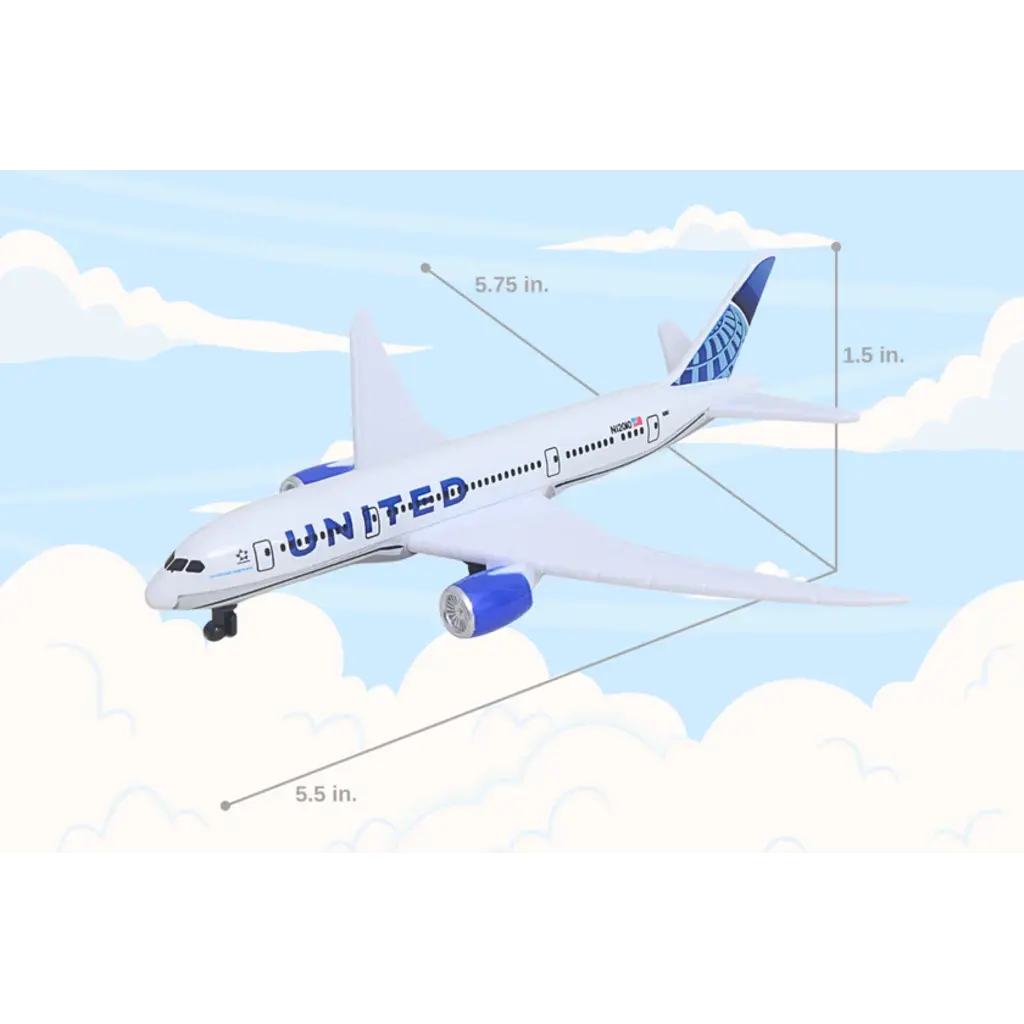 United Airlines Airplane Play Toy