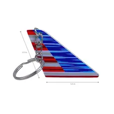 American Logo Tail Keychain