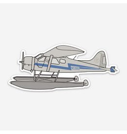 WH1CD- Alaskan Airplane Beaver Sticker