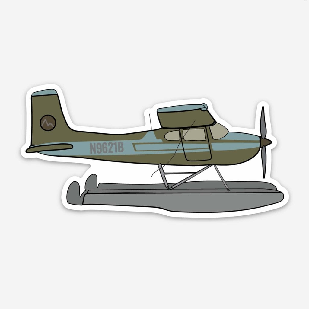 WH1CD- Alaskan Airplane Cessna Sticker